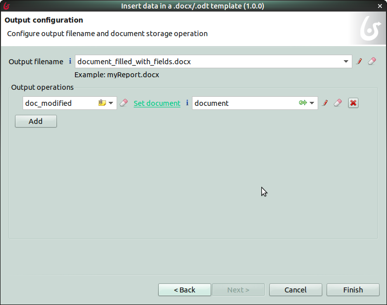 document templating outputs