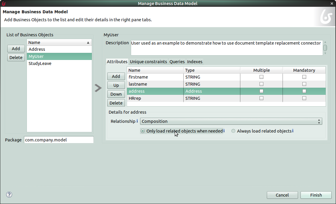 MyUser Model lazy