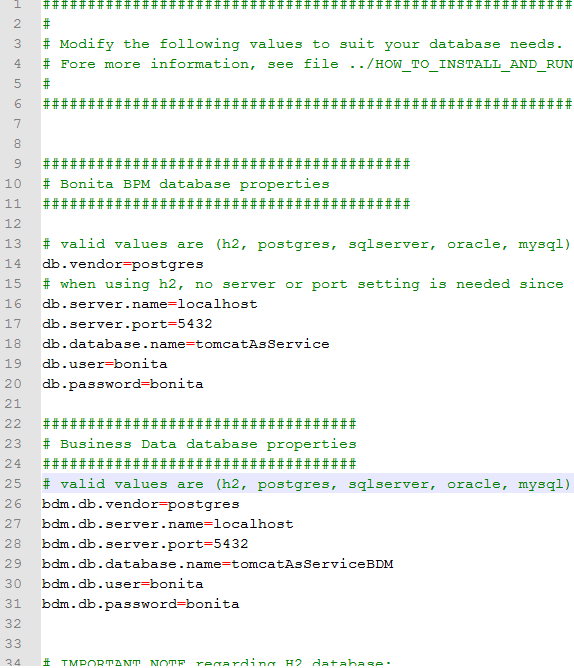 database-properties file