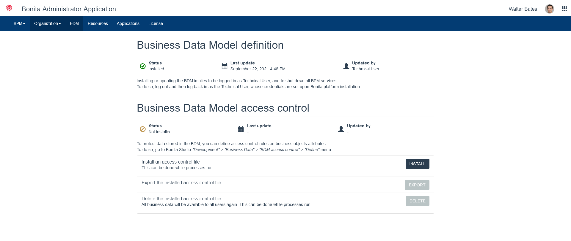 BDM in UI