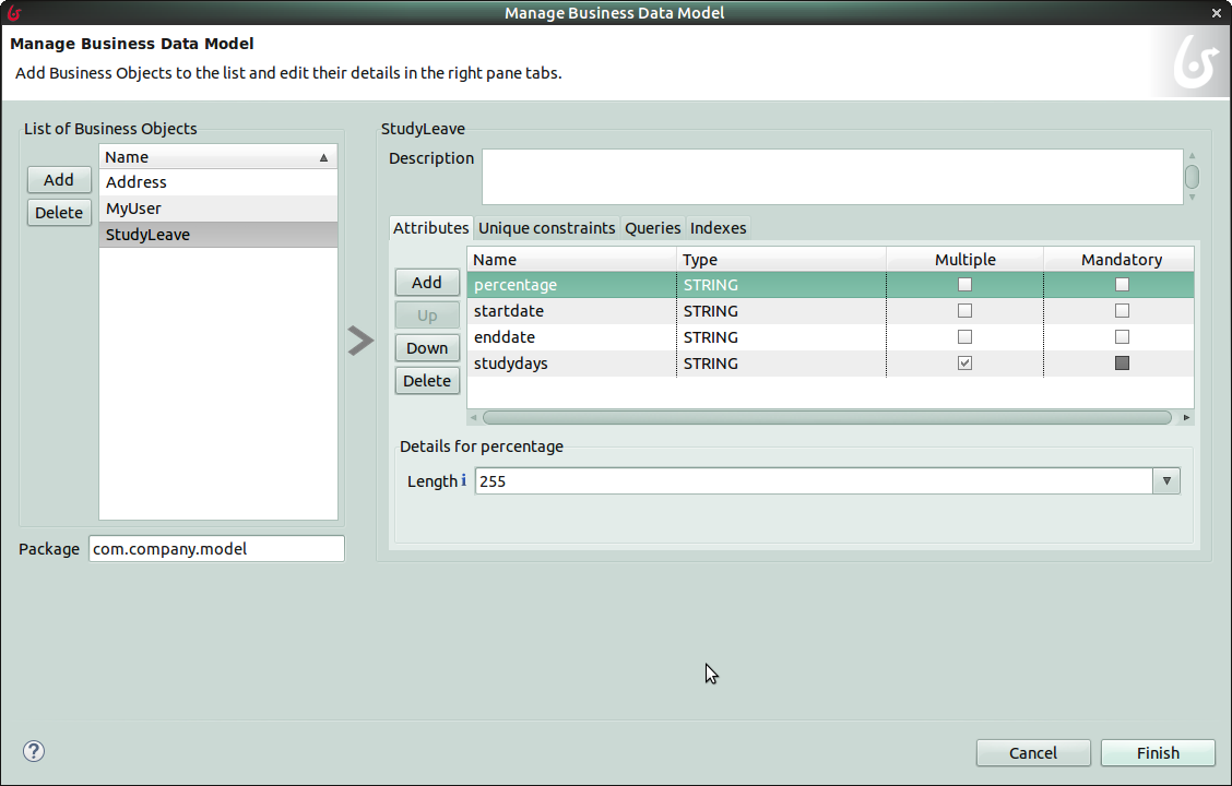 StudyLeave Model