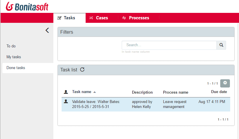 description after completion