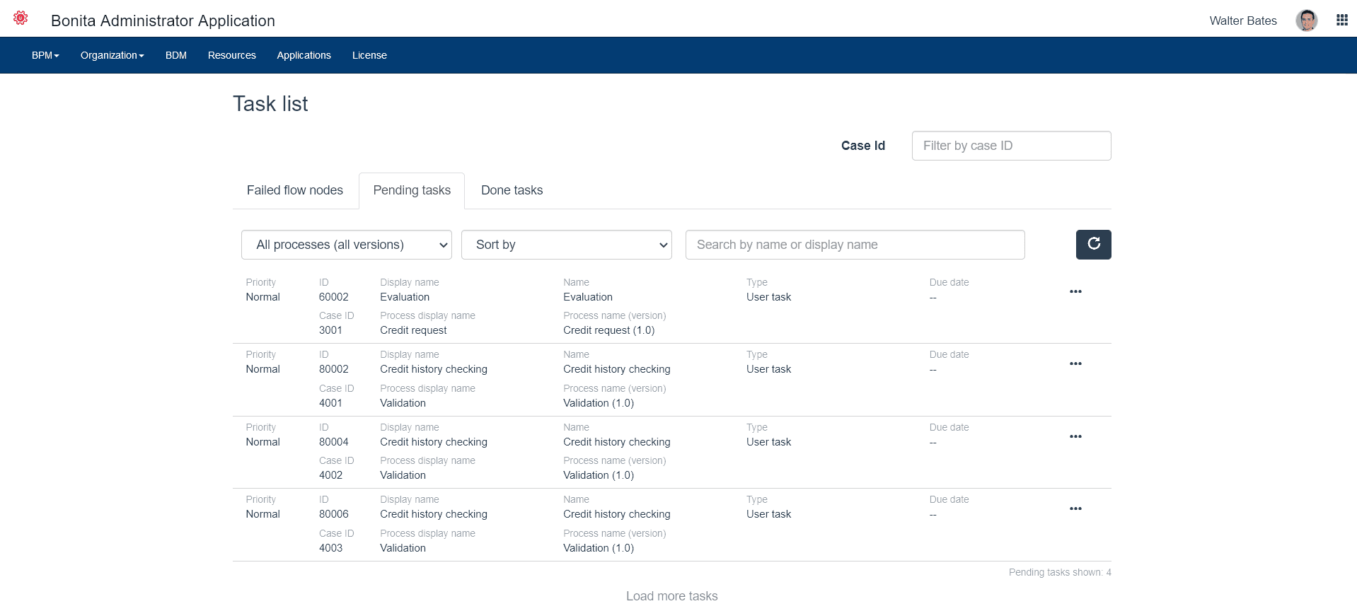 Task list Administrator Application