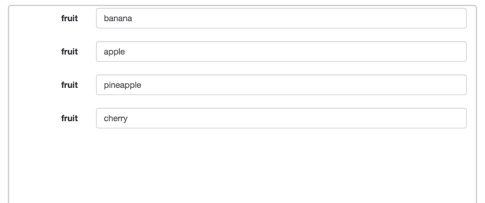 Simple collection repeated