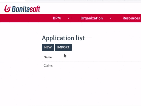 Add page to application