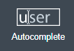 autocomplete